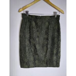 CHRISTINA HOPE 3755MPL1 Polyester Blend Skirt Green Solid Regular Women Size 10